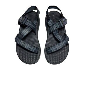 CHACO Z1 Unaweep Sandals Men 8 Vibram Sole Adjustable Strap Ceramic Blue FLAWS